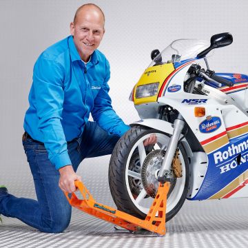 Motorrad Montageständer MotoGP Vorderrad - KTM Orange