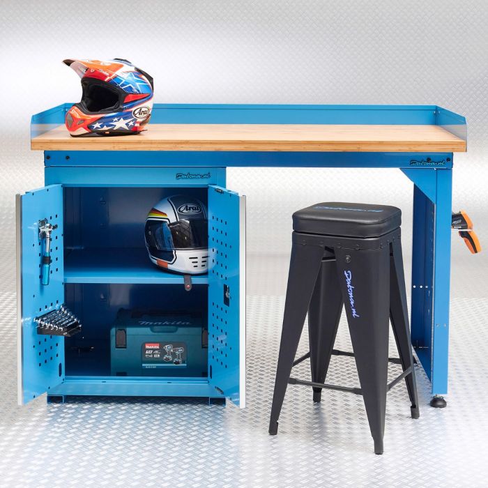 Werkbank PRO 150 cm mit Versand Werkstattschrank Kostenloser blau kaufen - - online