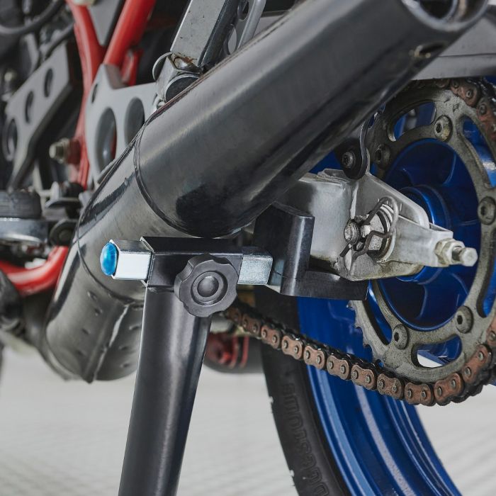 Motorradständer / Montageständer mit L-Adaptern für Hinterräder